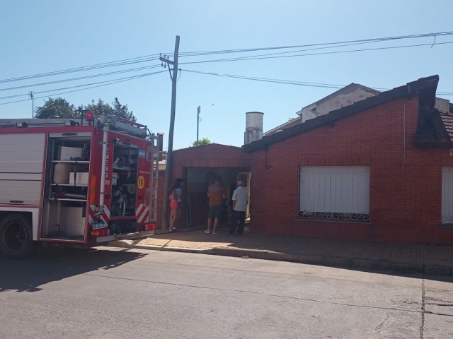 Principio de incendio en una vivienda del barrio San Vicente